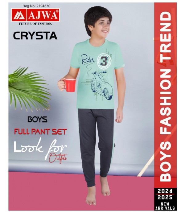 Crysta Boys Full Pant Set 02