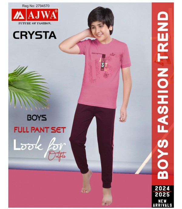 Crysta Boys Full Pant Set 03